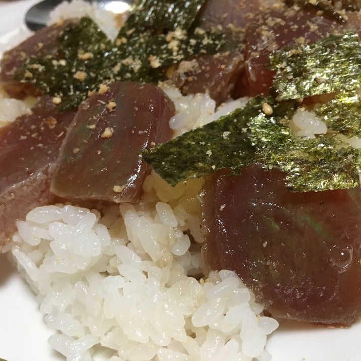 子供が喜ぶマグロの漬け丼